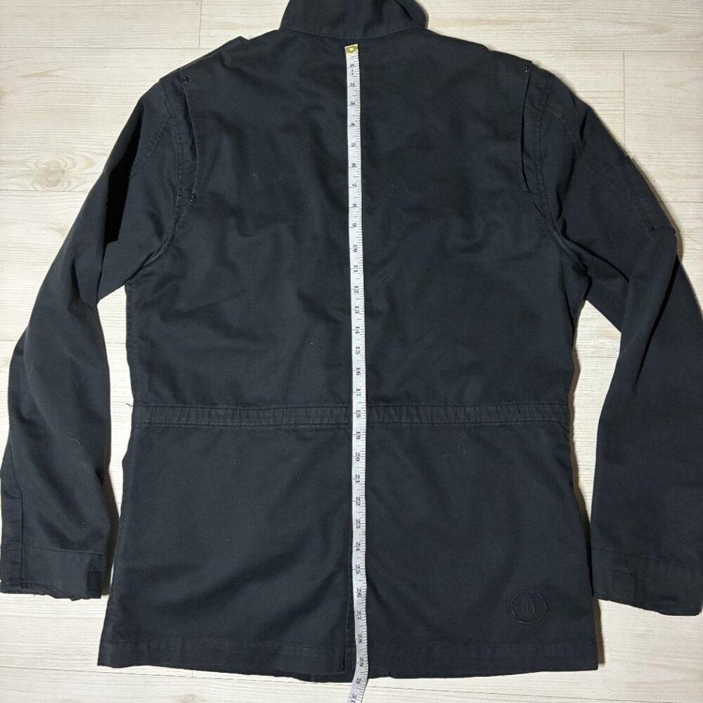 Vintage Volcom "Bondi" Scout Military Jacket - Leopard Print Lining - Y2K Skate - Picture 7 of 9